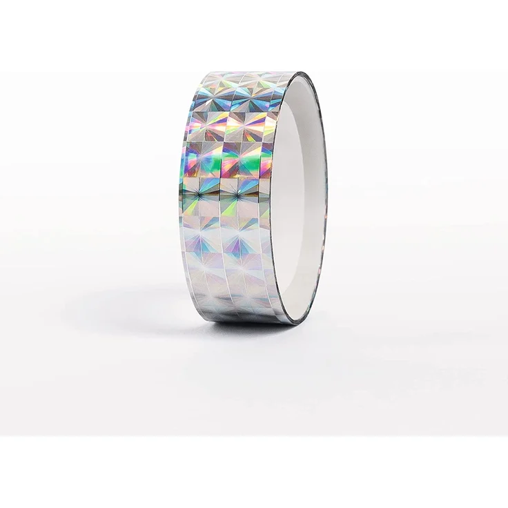 folia 306 - Holographischer Selbstklebefilm, 6 Rollen farbig sortiert 12 mm x 2 m – Bild 6