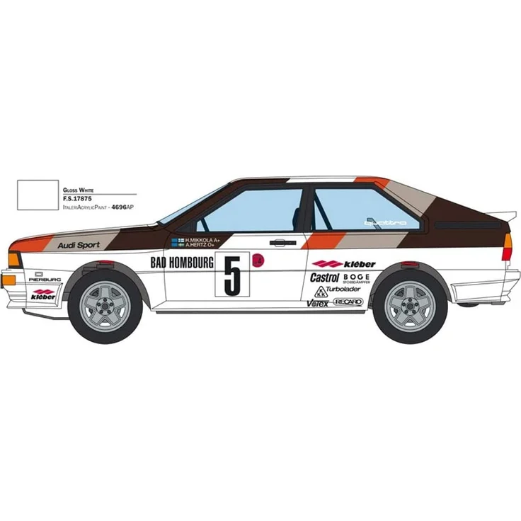 Bilmodel byggesæt Italeri Audi Quattro Rally 3642 1:24 – Bild 4