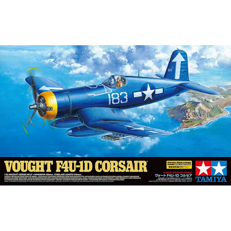 TAMIYA 300060327 1/32 Vought F4U-1D Corsair Plastic Model Airplane Kit Probellerflugzeug – Bild 7