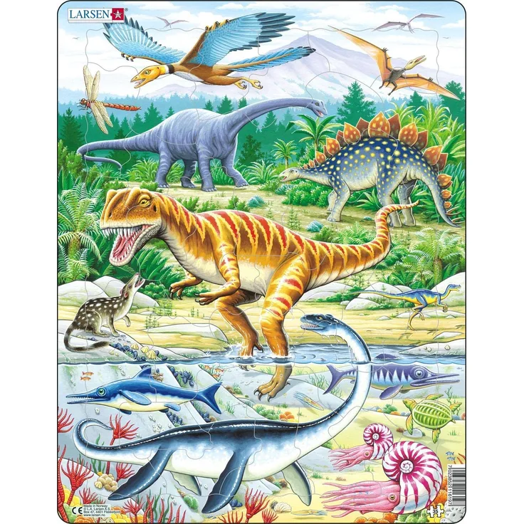 Larsen puzzle Maxi Dinosaurier junior Karton 35 Teile
