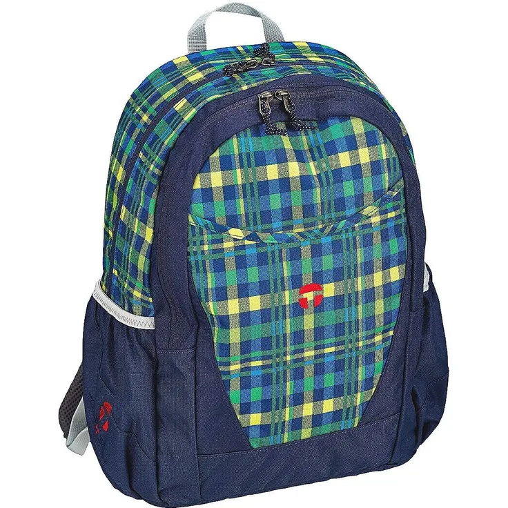 Take It Easy Schulrucksack Paris - Motiv: Crossy Blau,Grün, 44 cm, 25 Liter, 0,9 kg - Farbe: blau,grün