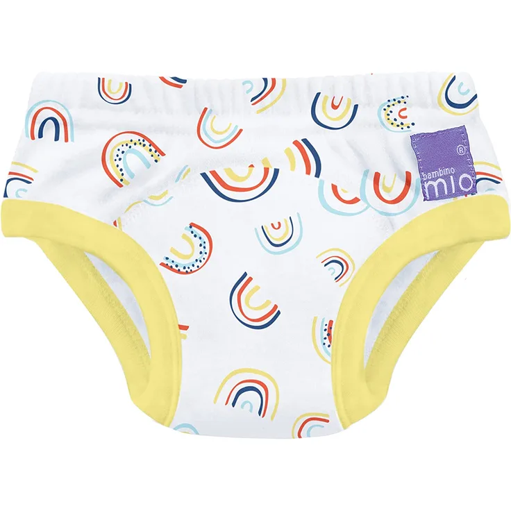 Bambino Mio, Töpfchen-Trainingshose, wiederverwendbare bio Unterhose für Kleinkinder, Regenbogenfarben, 18-24 Monate