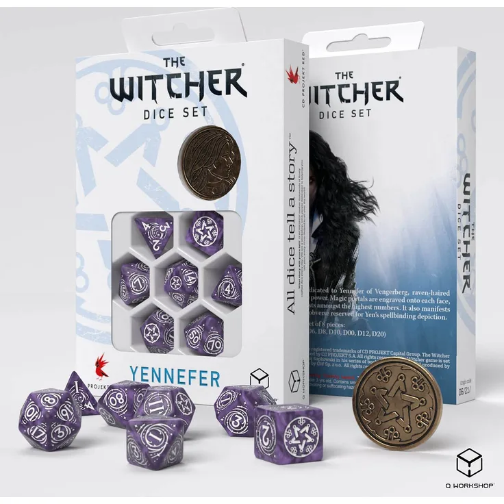 SWYE03 - The Witcher Würfelset. Yennefer - Lilac and Gooseberries