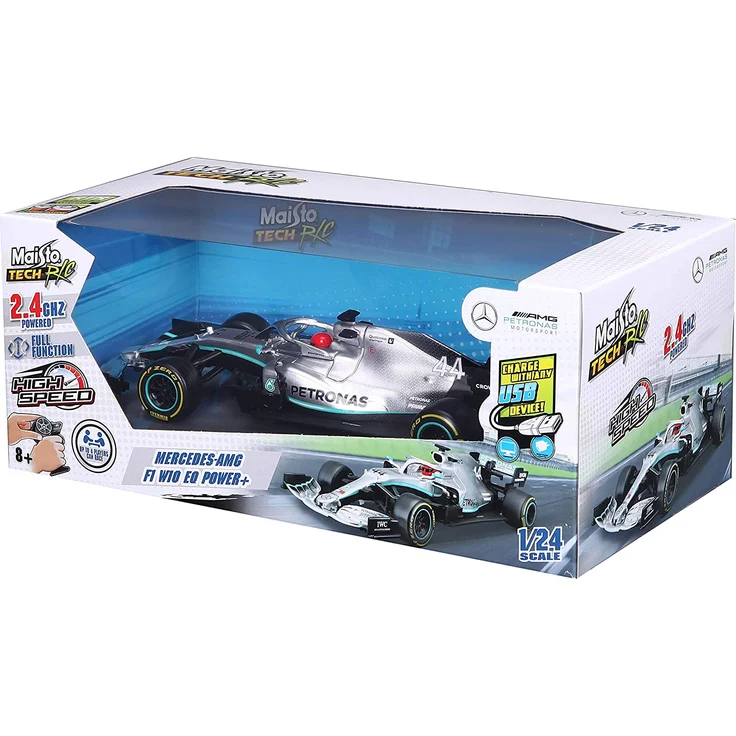 MAISTO TECH 1:24 RC car model F1 Mercedes AMG W10 82352 – Bild 5