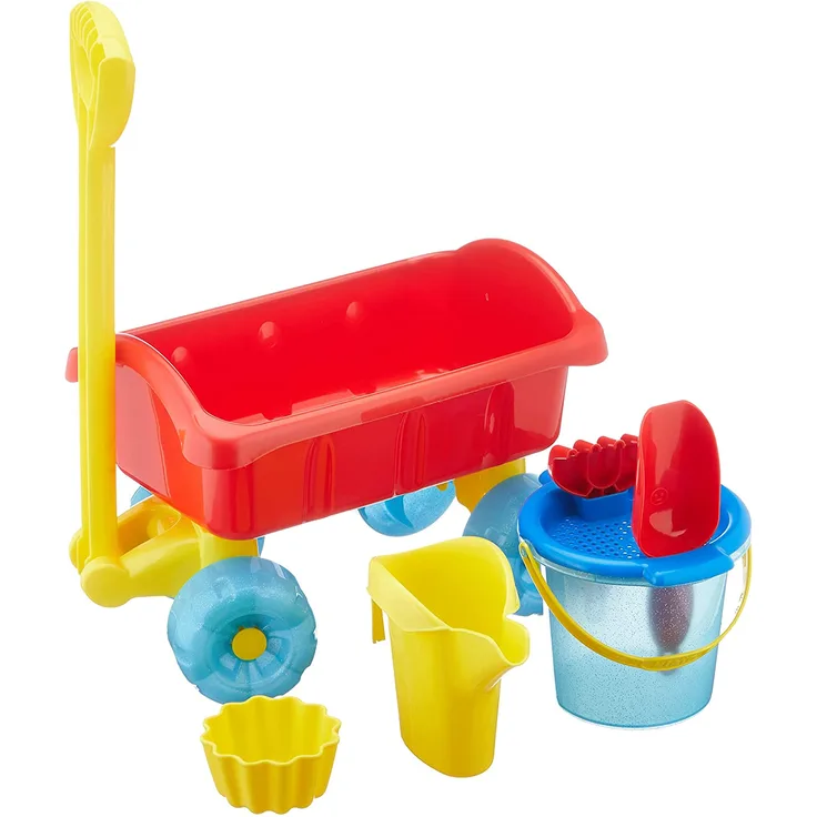 Theo Klein 2002 Aqua Action Bollerwagen mit Eimer Set, Spielzeug
