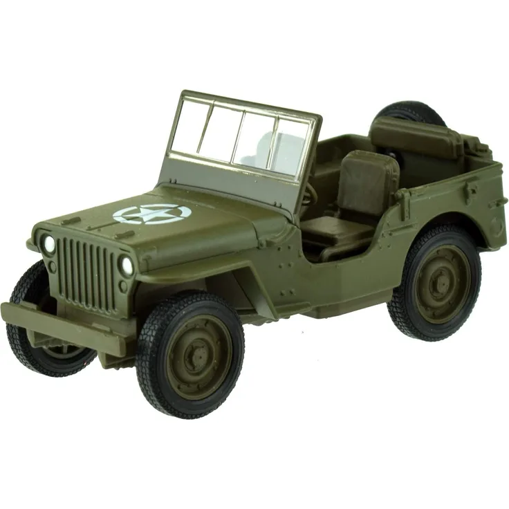 modell Jeep Willys MB 1:34 Druckguss grün 12 cm