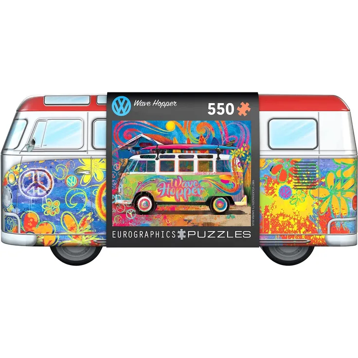 VW Bus Wellenreiter - Puzzle Dose 550 Teile Puzzle