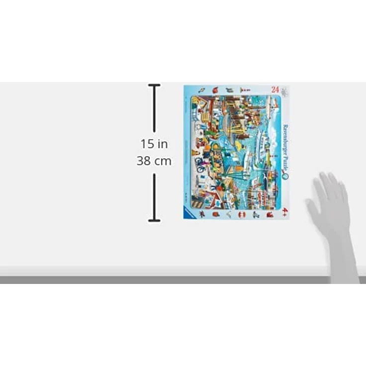 Ravensburger Kinderpuzzle 06152 - Ein Tag am Hafen - Rahmenpuzzle – Bild 4