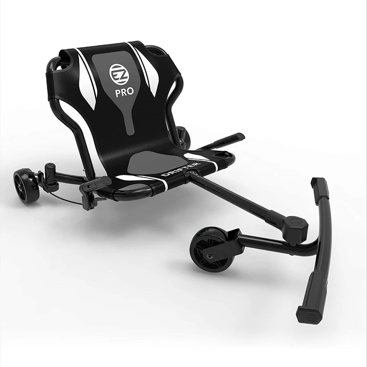 EzyRoller Drifter Pro X Trike für Jugendliche und Kinder ab 10 Jahre und Erwachsene Dreirad Drifttrike Dreiradscooter schwarz – Bild 1