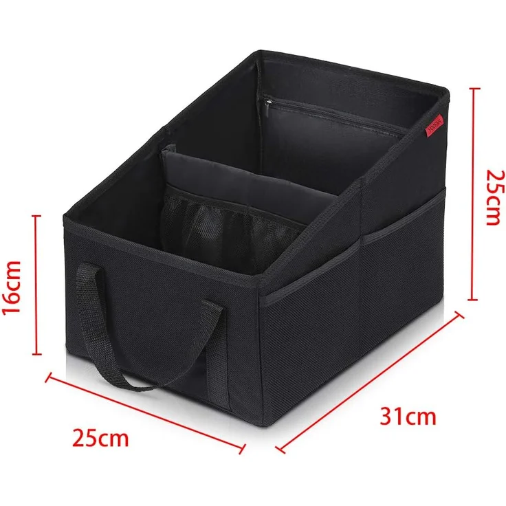 Autositz Organizer für Vorder- und Rücksitz, Sitzaufbewahrungstasche für Erwachsene und Kinder, mit Becherhaltern, Gurtbefestigung und Staufächern für Spielzeug, Bücher, Snacks und andere Utensilien – Bild 6