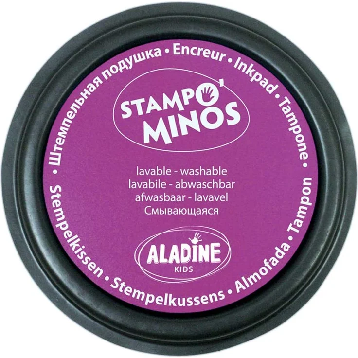 Aladine 85150 - Stampo Colors Karneval, 4 Stempelkissen, grün/blau/violett/orange – Bild 5