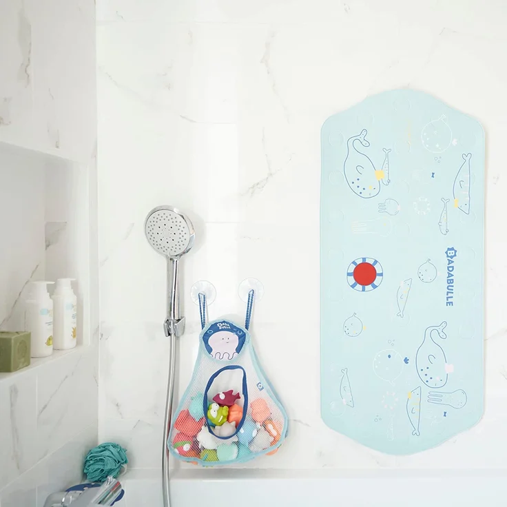 Badabulle XXL Badematte Meerestiere für Kinder, 91 x 40 cm, rutschfest & mit Temperatursensor – Bild 5