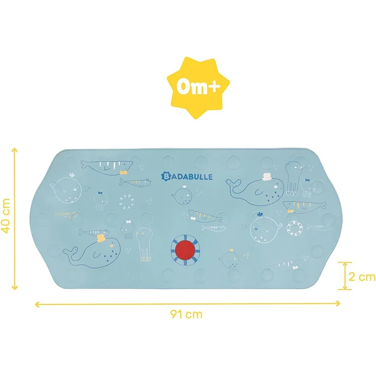 Badabulle XXL Badematte Meerestiere für Kinder, 91 x 40 cm, rutschfest & mit Temperatursensor – Bild 4