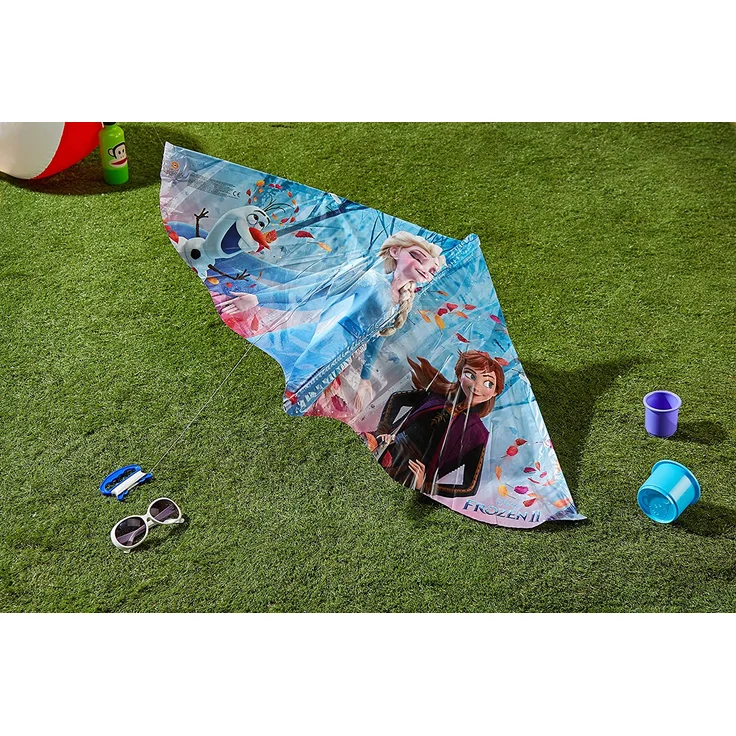 Paul Günther 1220 - Kinderdrachen mit Disneys Frozen Elsa Motiv, Einleinerdrachen aus robuster PE-Folie für Kinder ab 4 Jahre mit Wickelgriff und Schnur, ca. 115 x 63 cm groß – Bild 6