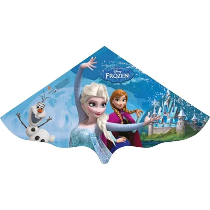 Paul Günther 1220 - Kinderdrachen mit Disneys Frozen Elsa Motiv, Einleinerdrachen aus robuster PE-Folie für Kinder ab 4 Jahre mit Wickelgriff und Schnur, ca. 115 x 63 cm groß – Bild 3