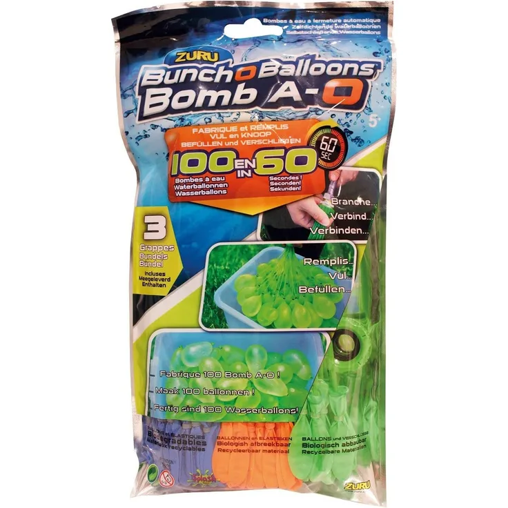 Splash Toys 31115 - 100 Wasserbomben in 60 Sekunden - selbstschließend ohne Knoten