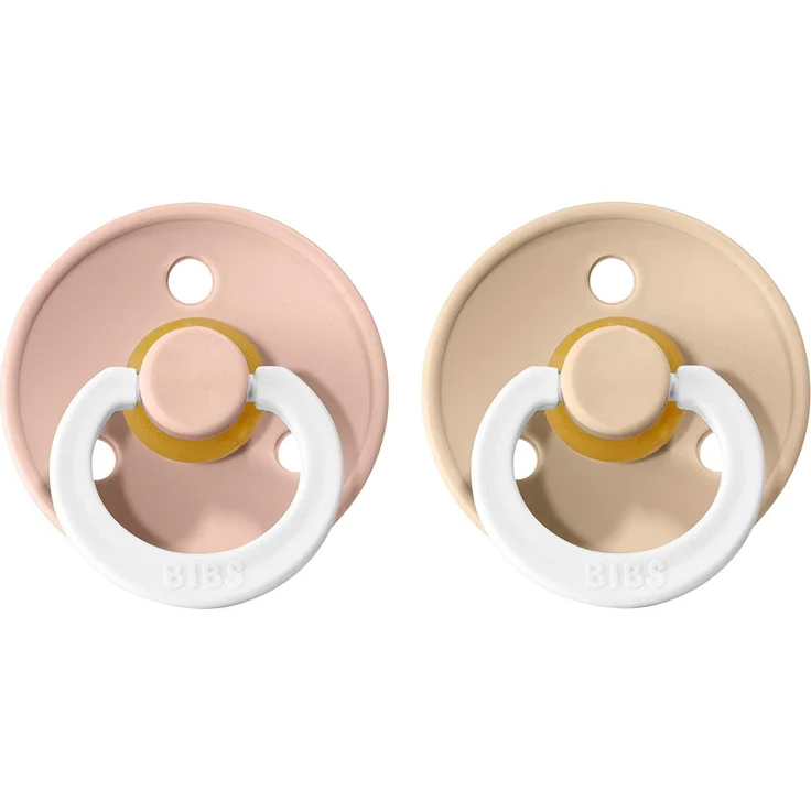 BiBs Retro Schnuller Glow Blush / Vanilla 6-18 Monate 2 Stück Rosa 2 – Bild 2