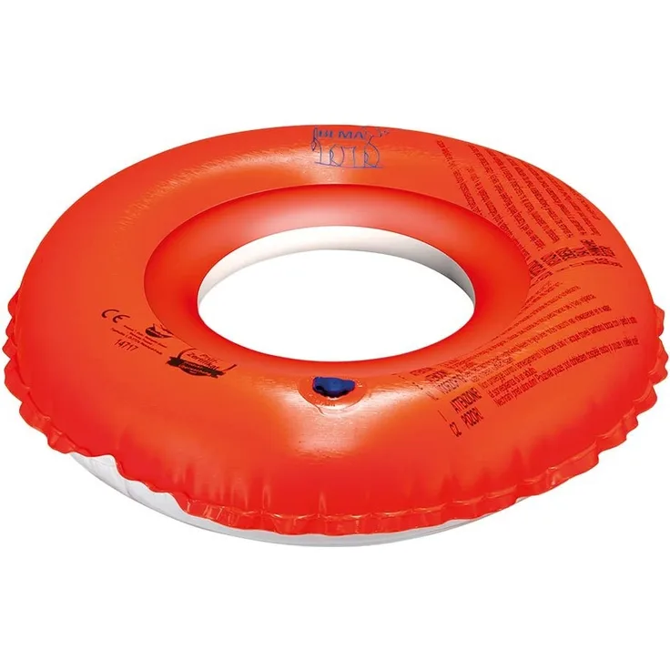 Happy People 18049 - Bema, Schwimmring, 2 Luftkammern, Durchmesser 42 cm, orange / blau