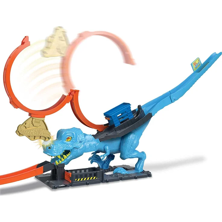 Mattel HKX42 Hot Wheels City T-Rex Chomp Down TVD – Bild 6