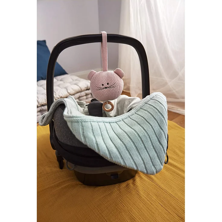 Lässig Decke für Babyschale light mint 85 x 85 cm – Bild 9