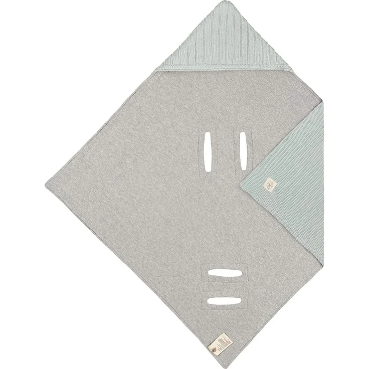 Lässig Decke für Babyschale light mint 85 x 85 cm – Bild 2