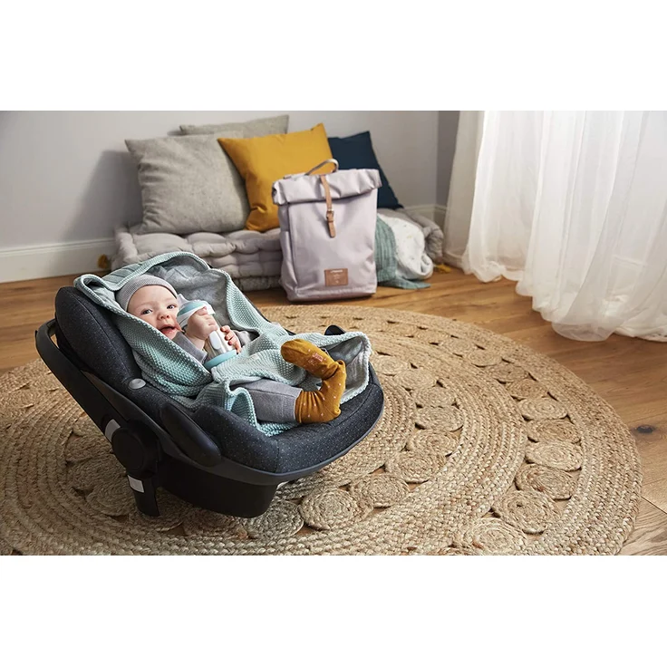 Lässig Decke für Babyschale light mint 85 x 85 cm – Bild 7