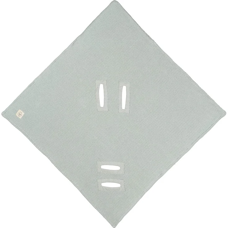 Lässig Decke für Babyschale light mint 85 x 85 cm – Bild 3