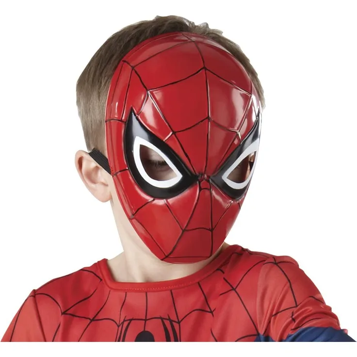 Rubie's Spiderman-Halbmaske für Kinderkostüm, offiziell lizensiert, Einheitsgröße