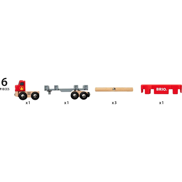 BRIO Bahn 33657 - Holztransporter mit Magnetladung – Bild 16