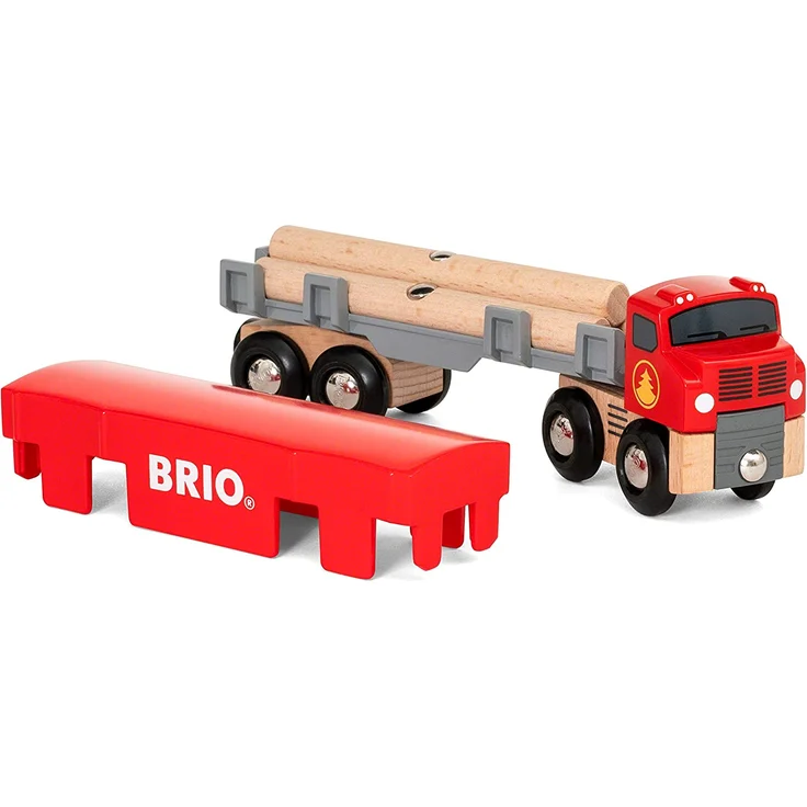 BRIO Bahn 33657 - Holztransporter mit Magnetladung – Bild 9