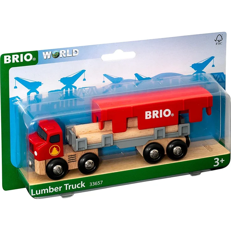 BRIO Bahn 33657 - Holztransporter mit Magnetladung – Bild 6
