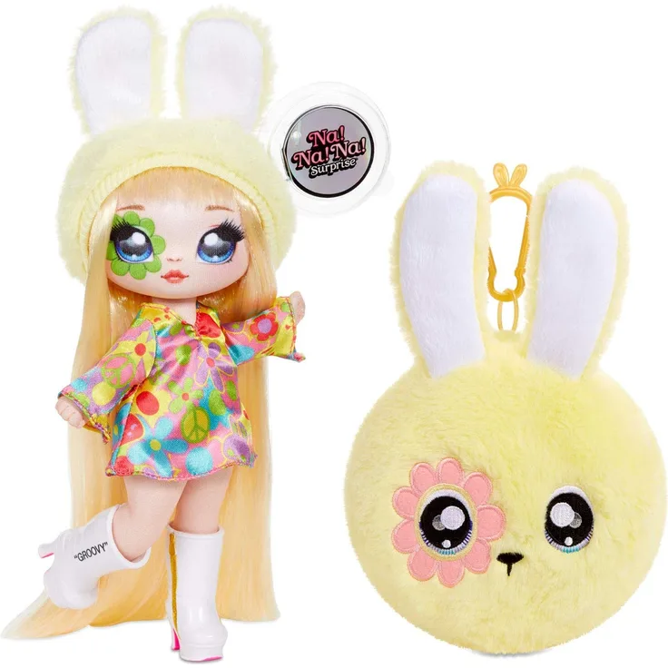 Na! Na! Na! Surprise 2-in-1 Fashion Doll und Plüschtasche - Sammlerstücke - Serie 4 - Bebe Groovy