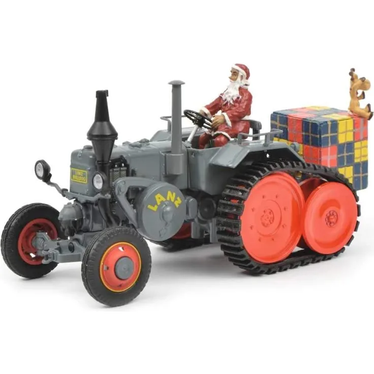 Schuco 450770300 Lanz mit Anbauraupe "Weihnachtszeit"