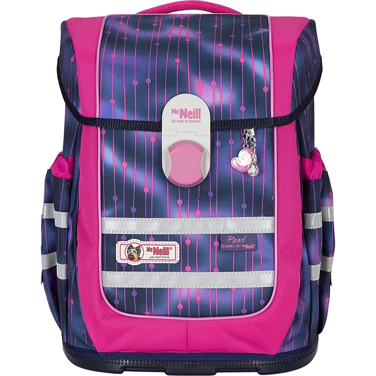 McNeill Schulranzen Mädchen 1. Klasse 10-tlg. Set Ergo Complete PEARL mit Sporttasche und Schultüte 85cm – Bild 2