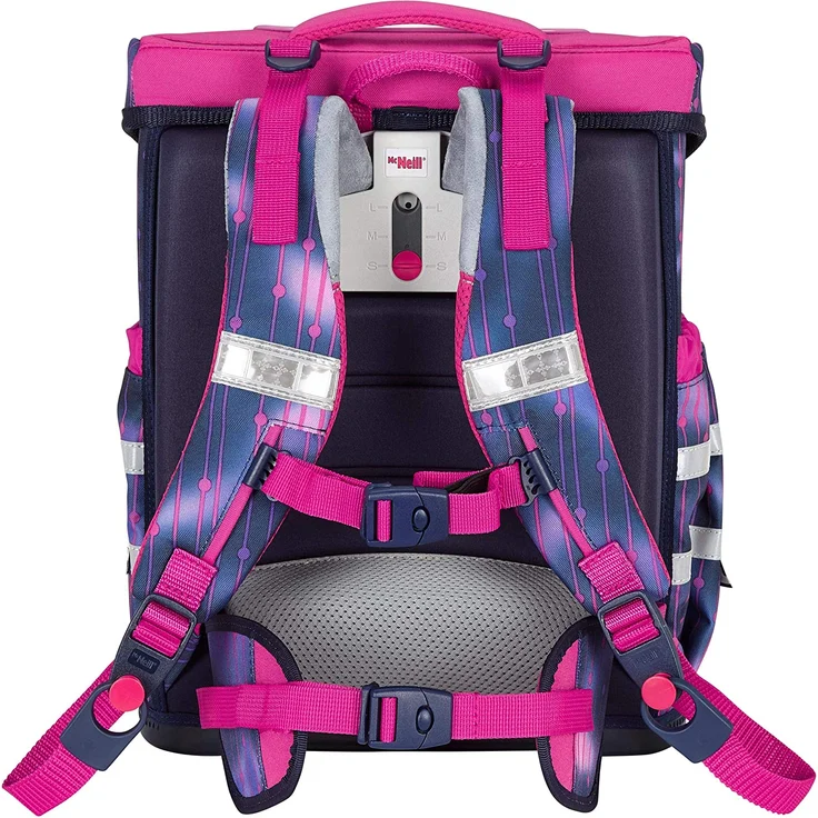 McNeill Schulranzen Mädchen 1. Klasse 10-tlg. Set Ergo Complete PEARL mit Sporttasche und Schultüte 85cm – Bild 5