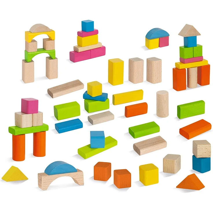 Marken u. Produkte 100088021 EH Natur und Bunte Holzbausteine – Bild 2