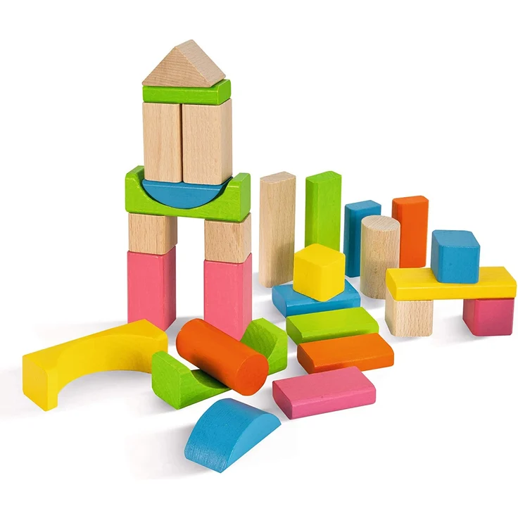Marken u. Produkte 100088021 EH Natur und Bunte Holzbausteine – Bild 6