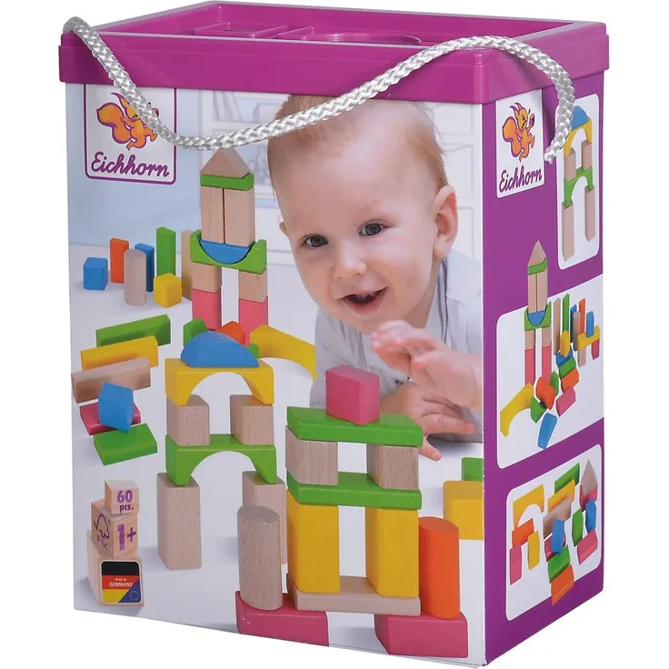 Marken u. Produkte 100088021 EH Natur und Bunte Holzbausteine
