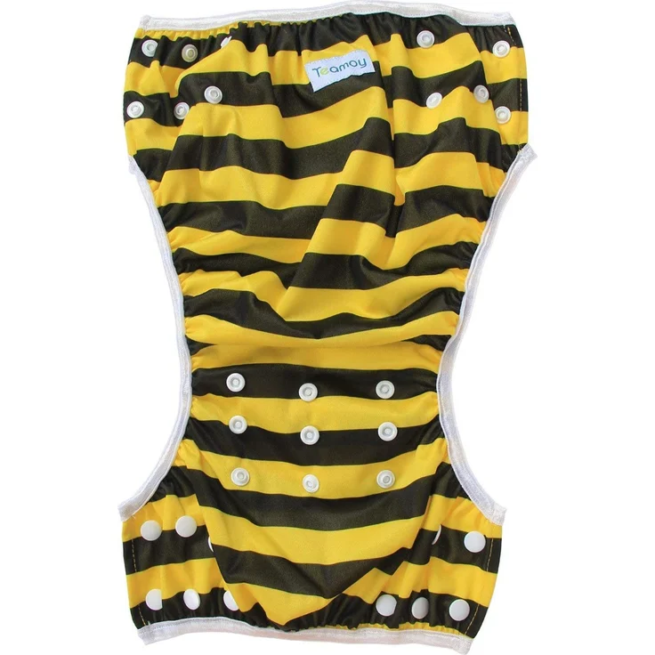 Teamoy 2-teilig Baby Schwimmhose Badewindelhose Badehose (Camouflage+ Bees) – Bild 8
