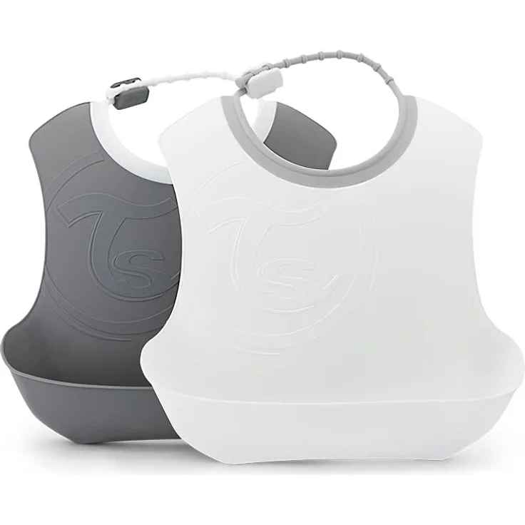 Twistshake Auffanglätzchen, 2 Stück, Grey White