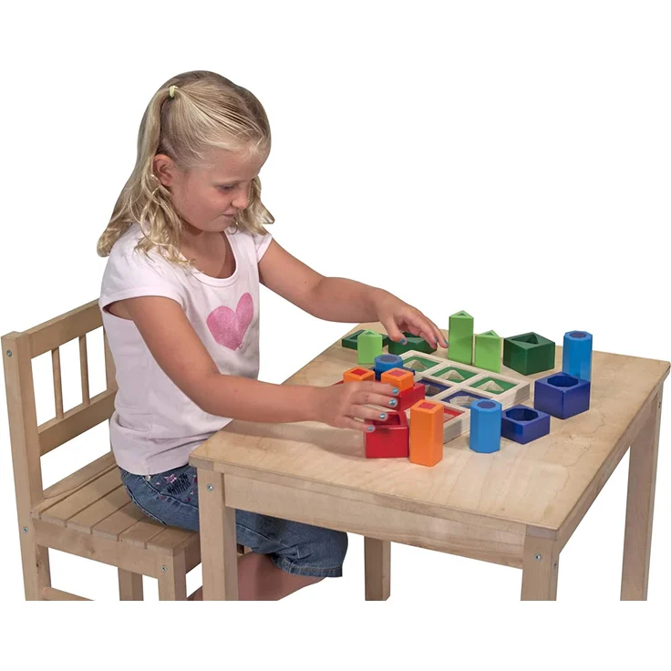 Melissa & Doug 10582 & Doug Sortierset für aufeinanderfolgende Formen (Holzspielzeug) - Preisvergleich – Bild 3
