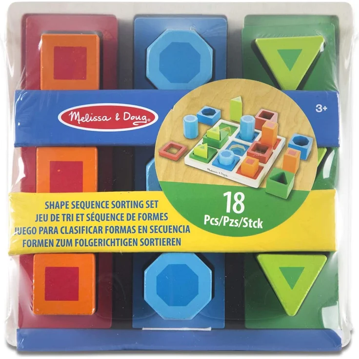 Melissa & Doug 10582 & Doug Sortierset für aufeinanderfolgende Formen (Holzspielzeug) - Preisvergleich – Bild 5