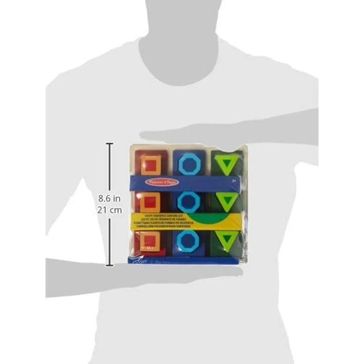 Melissa & Doug 10582 & Doug Sortierset für aufeinanderfolgende Formen (Holzspielzeug) - Preisvergleich – Bild 7