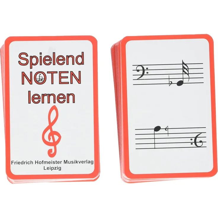 Kartenspiel Spielend -Noten Lernen: Violin- und Bassschlüssel