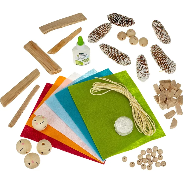 GLOREX 6 7026 439 Filz-Tannenbaum, Grün, 18 x 35 x 4,5 cm