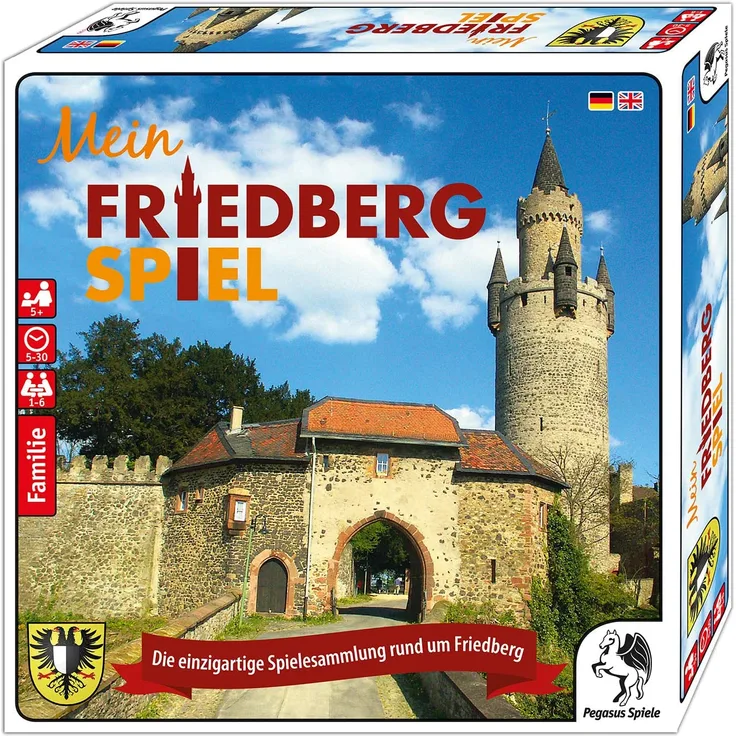 Pegasus Spiele 50500G - Mein Friedberg Spiel - Die einzigartige Spielesammlung rund um Friedberg