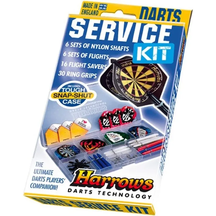 Harrows Darts Darts Service Kit Dart-Zubehör-Set Mehrfarbig 59 Stück(e)
