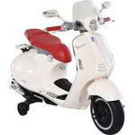 Elektrisches Kindermotorrad als Vespa (Farbe: weiß)