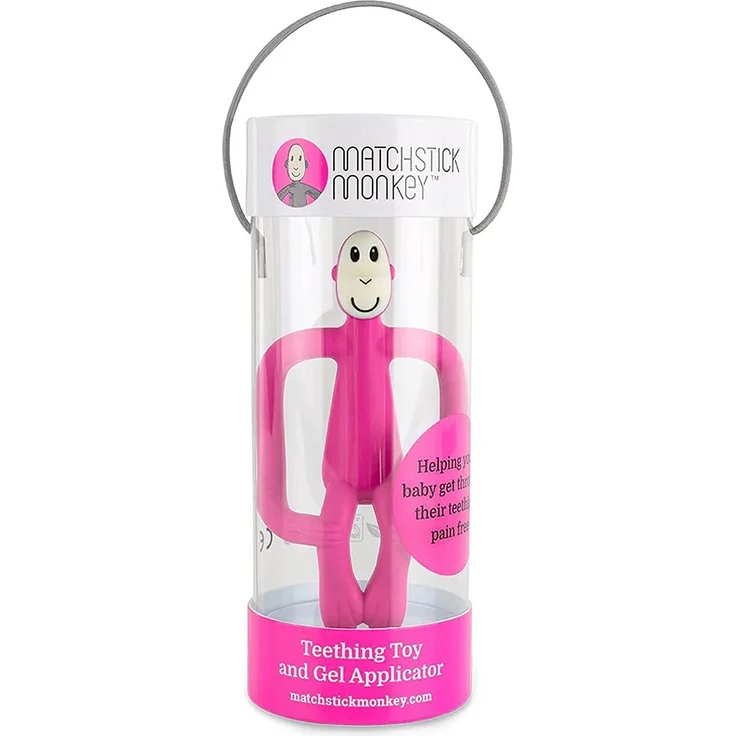 Matchstick Monkey Beißring Pink – Bild 4