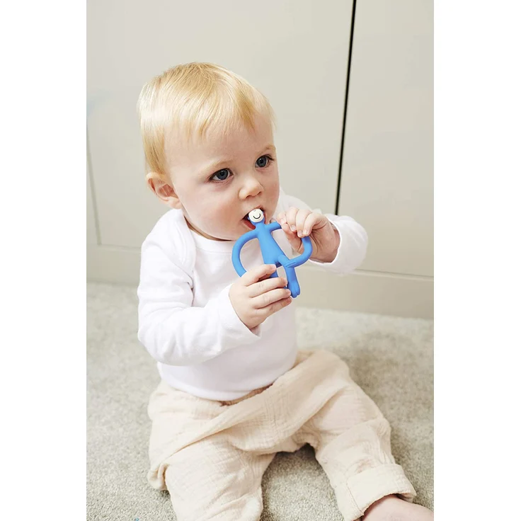 Matchstick Monkey Beißring Blau – Bild 8